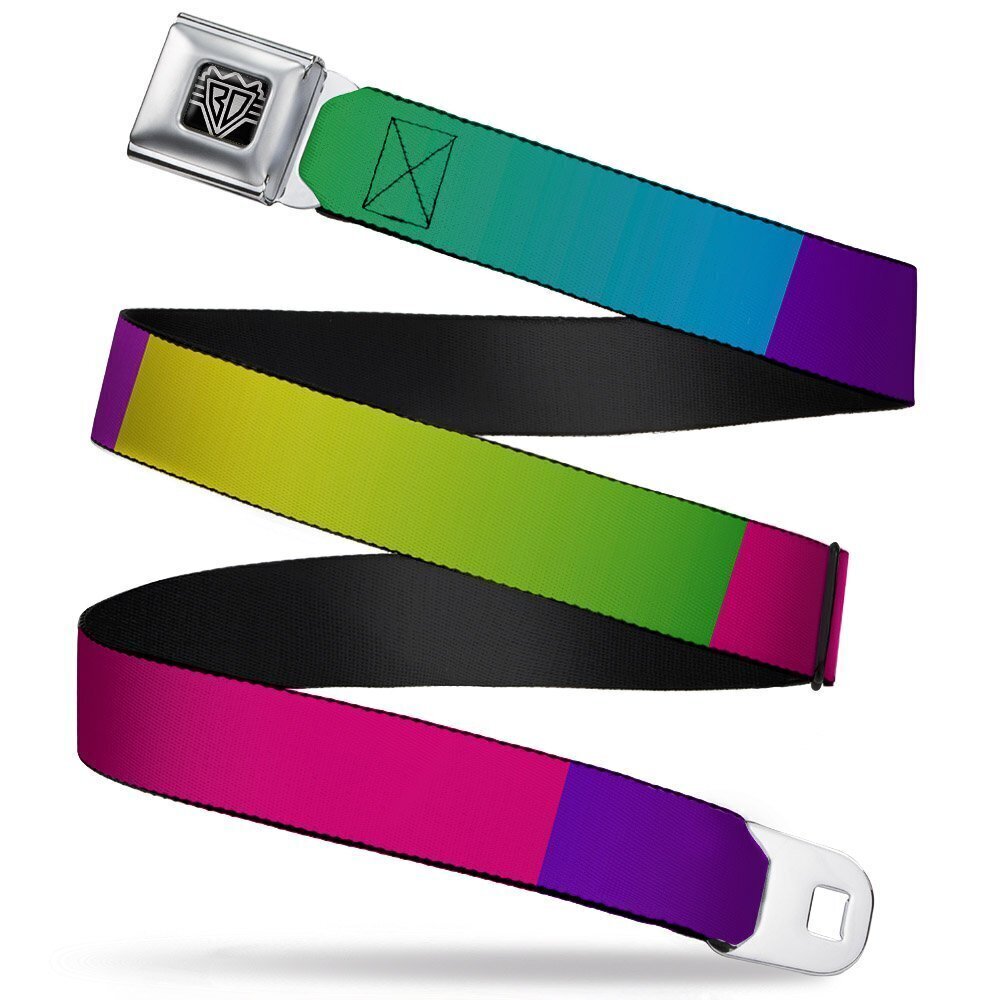 7107 Unisex-Adult's Seatbelt Belt Blocks XL, Multi Color, 1.5" Wide-32-52